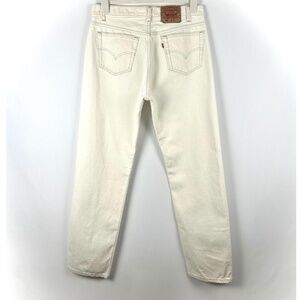 Vintage Levi’s Original 501 • Regular Fit • Straight Leg • Off White • 36W x 34L